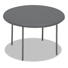 IndestrucTable Classic Folding Table, Round Top, 200 lb Capacity, 48