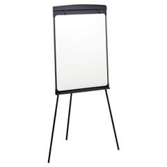 Magnetic Dry Erase Easel, 27 x 35, Graphite Surface, Graphite Plastic Frame