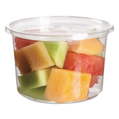 Renewable & Compostable Round Deli Containers - 16oz., 50/PK, 10 PK/CT