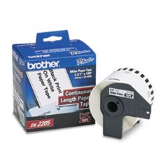 Brother 62mm (2 3/7") Black on White Continuous Length Paper Label Tape (30m/100') (1/Pkg)