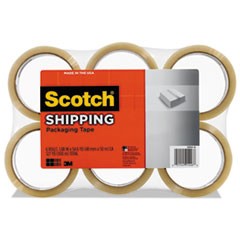 3350 General Purpose Packaging Tape, 1.88" x 54.6yds, 3" Core, Tan, 6/Pack