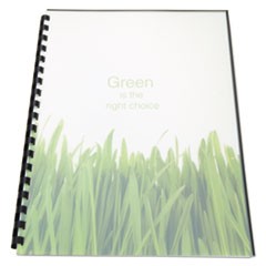 100% Recycled Poly Binding Cover, 11 x 8 1/2, Frost, 25/Pack