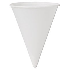 Cone Water Cups, Cold, Paper, 4 oz, White, 200/Bag, 25 Bags/Carton