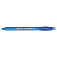 ComfortMate Ultra Ballpoint Pen, Retractable, Medium 1 mm, Blue Ink, Blue Barrel, Dozen