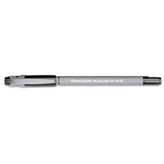 FlexGrip Ultra Ballpoint Pen, Stick, Medium 1 mm, Black Ink, Gray Barrel, Dozen