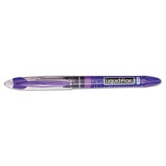 Liquid Flair Porous Point Stick Pen, Purple Ink, Medium, Dozen