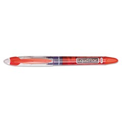 Liquid Flair Porous Point Stick Pen, Red Ink, Medium, Dozen