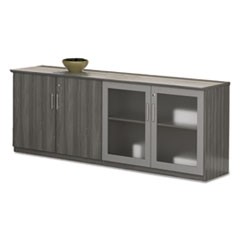 Medina Series Low Wall Cabinet with Doors, 72w x 20d x 29 1/2h, Gray Steel, Box2