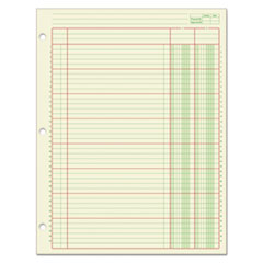 Columnar Analysis Pad, 2 Column, 8 1/2 x 11, Single Page Format, 50 Sheets/Pad, 12/Carton