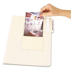 Peel and Stick Photo Holders, 4 3/8 x 6 1/2, Clear, 10/Pack