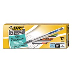 Xtra-Precision Mechanical Pencil, 0.5 mm, HB (#2.5), Black Lead, Clear Barrel, Dozen