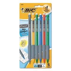 Xtra-Comfort Mechanical Pencil, 0.5 mm, HB (#2), Black Lead, Randomly Assorted Barrel Colors, 6/Pack