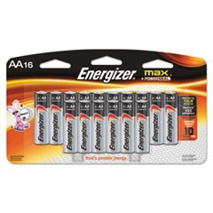 MAX Alkaline Batteries, AA, 16 Batteries/Pack