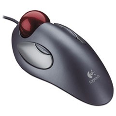 Trackman Marble Mouse, Four-Button, Programmable, Dark Gray