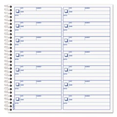 Voice Mail Message Book, One-Part (No Copies), 4 x 1.14, 14 Forms/Sheet, 1,400 Forms Total