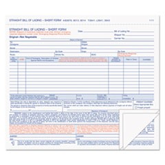 Hazardous Material Short Form, Three-Part Carbonless, 7 x 8.5, 50 Forms Total