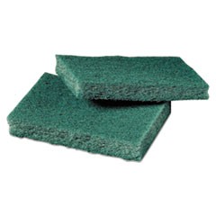 General Purpose Scrub Pad, 3 x 4 1/2, Green, 40 per Box/2 Boxes per Carton