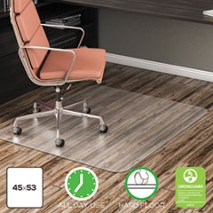 EconoMat All Day Use Chair Mat for Hard Floors, Rolled Packed, 45 x 53, Clear