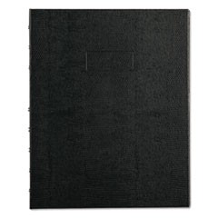 NotePro Notebook, 1 Subject, Narrow Rule, Black Cover, 9.25 x 7.25, 75 Sheets