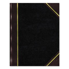 Texthide Record Book, Black/Burgundy, 300 Green Pages, 14 1/4 x 8 3/4