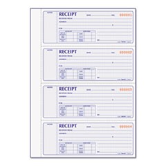 Receipt Book, 7 x 2 3/4, Carbonless Duplicate, 400 Sets/Book