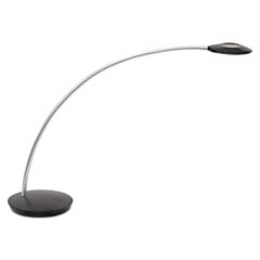 AERO LED Desk Lamp with Swiveling Head, 6 1/8w x 18h, Glossy Black