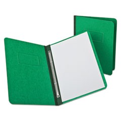 Heavyweight PressGuard and Pressboard Report Cover w/Reinforced Side Hinge, 2-Prong Fastener, 3" Cap, 8.5 x 11, Light Green