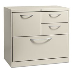 Flagship File Center w/Box/File/Lateral File Drawers, 30w x 18d x 28h,Light Gray