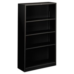 HON Brigade Steel Bookcase | 4 Shelves | 34-1/2"W | Black Finish