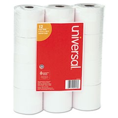 Impact and Inkjet Print Bond Paper Rolls, 0.5" Core, 2.25" x 130 ft, White, 12/Pack