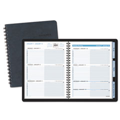 The Action Planner Weekly Appointment Book, 6 7/8 x 8 3/4, Black, 2017