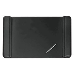 Sagamore Desk Pad w/Flip-Open Side Panels, 36 x 20, Black