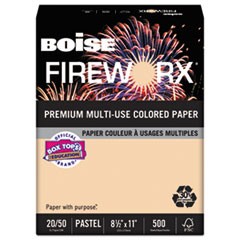 FIREWORX Premium Multi-Use Paper, 20lb, 8.5 x 11, Rat-a-Tat Tan, 500/Ream