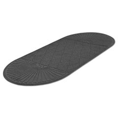 EcoGuard Diamond Floor Mat, Double Fan, 36 x 96, Charcoal