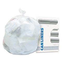 High-Density Coreless Can Liners, 40-45gal, 16 mic, 40 x 48, Natural, 250/Carton