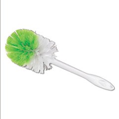 Round Bowl Brush, 11" Handle, 3 1/4" dia. Head, Plastic, White, 3/Box