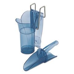 Saf-T-Scoop & Guardian System for Ice Machines, 6-10 oz, Transparent Blue