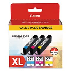 0337C005 (CLI-271XL) High-Yield Ink, Cyan/Magenta/Yellow