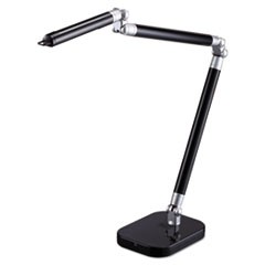 PureOptics SummitFlex Ultra Reach LED Desk Light, 2 Prong, 29 1/2", Black