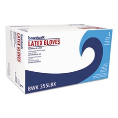 General Purpose Powdered Latex Gloves, Large, Natural, 4.4 mil, 1,000/Carton