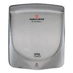 VERDEdri Hand Dryer, 13.38 x 11.75 x 4, Stainless Steel, Brushed