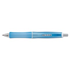 Dr. Grip Frosted Advanced Ink Ballpoint Pen, Retractable, Medium 1 mm, Black Ink, Blue Barrel