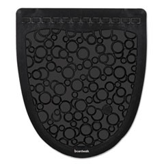 Urinal Mat 2.0, Rubber, 17.5 x 20, Black/Black, 6/Carton