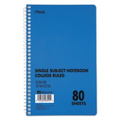 DuraPress Cover Notebook, College Rule, 9 1/2 x 6, White, 80 Sheets