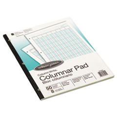 Accounting Pad, Eight Six-Unit Columns, 8-1/2 x 11, 50-Sheet Pad