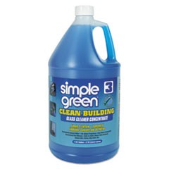 Clean Building Glass Cleaner Concentrate, Unscented, 1gal Bottle