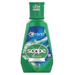 + Scope Mouth Rinse, Classic Mint, 1 L Bottle, 6/Carton