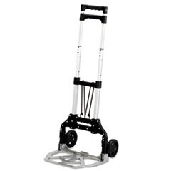 Stow and Go Cart, 110 lb Capacity, 15.25 x 16 x 39, Aluminum