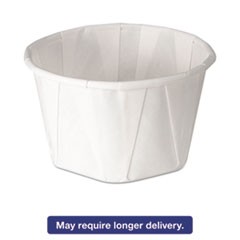 Treated Paper Portion Cups, 3 1/4 oz., White, 250/Bag