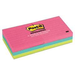 Original Pads in Cape Town Colors, 3 x 3, Lined, 100-Sheet, 6/Pack